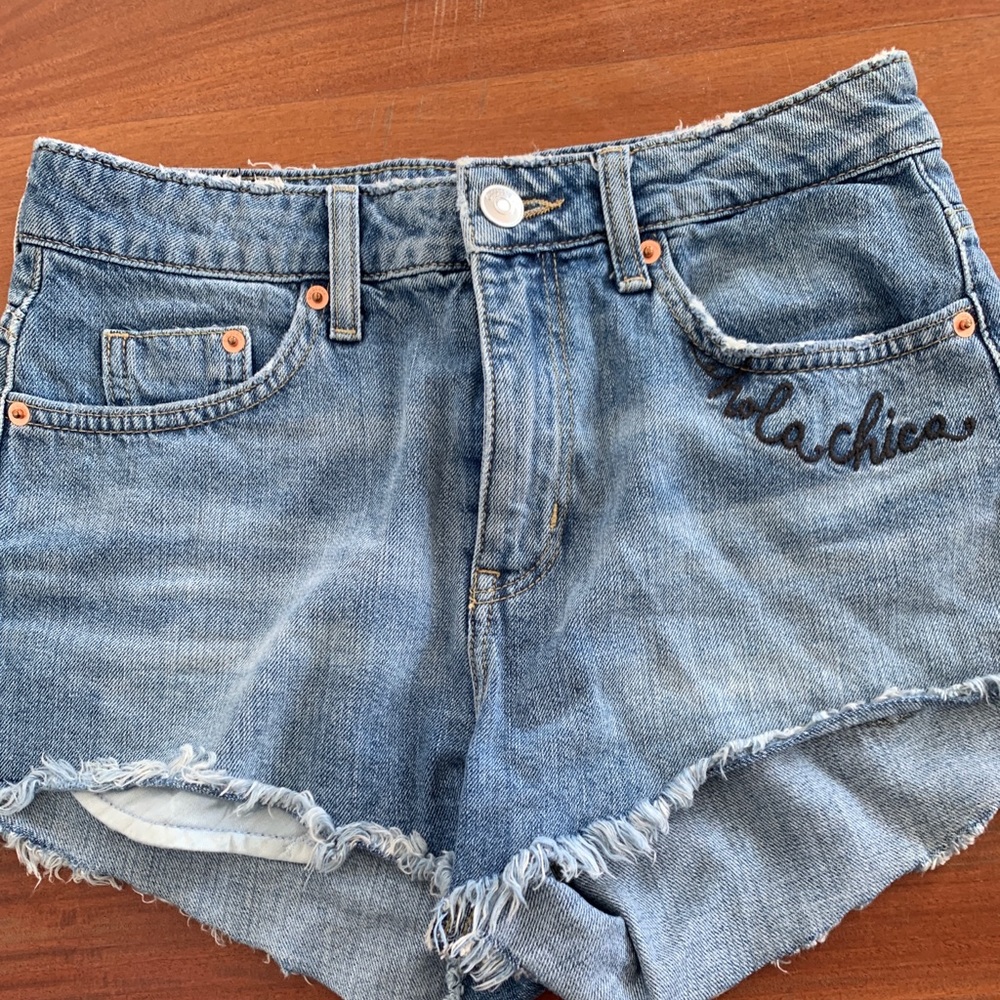 Denim jean shorts